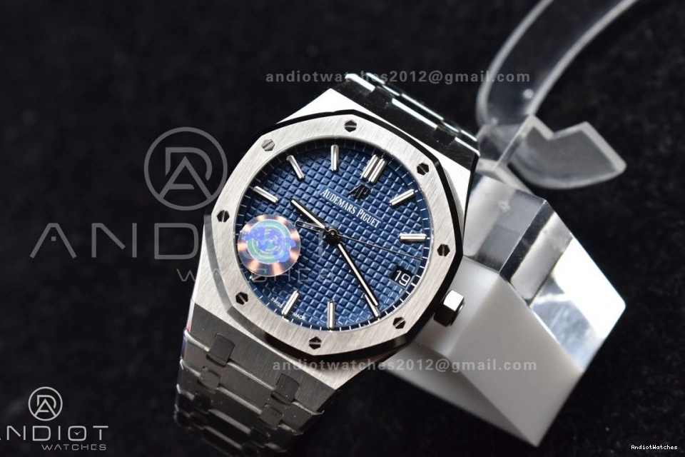 Royal on Bracelet SS Super SS Clone 15500 1:1 Oak APSF Blue Textured 41mm 445 Best Lightweight Dial A4302 Edition 1011